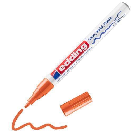 Lot de 10 marqueurs peinture edding 751 - pointe ogive moyenne - orange - Image principale