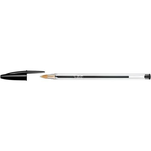 Stylo bille Bic Cristal pointe moyenne - noir - Image principale