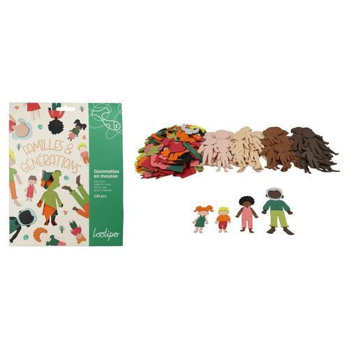 Maxi pack mousse Familles du monde 237pcs - Image principale