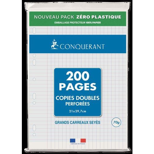 Copies doubles 200 pages 70g A4 perforées seyes NF 85 (Etui de 50) - Image principale