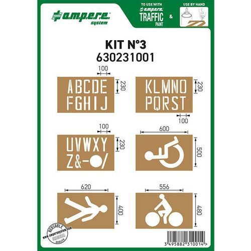 KIT POCHOIRS N°3 (6 PLANCHES) - Image principale