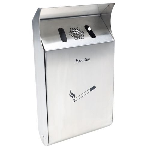 Cendrier mural design Manutan - 3L - Inox 304 - Image principale