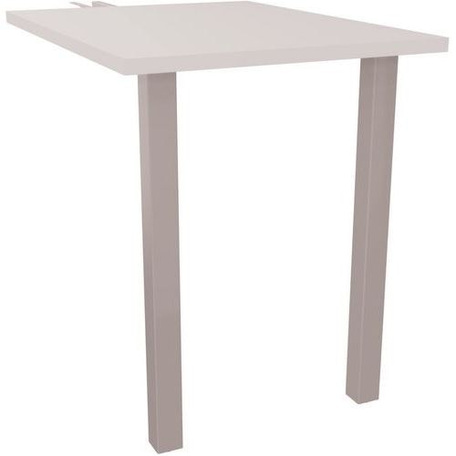 Retour bureau droit pied carré L80 x P60 cm - Arial - Eol - Image principale