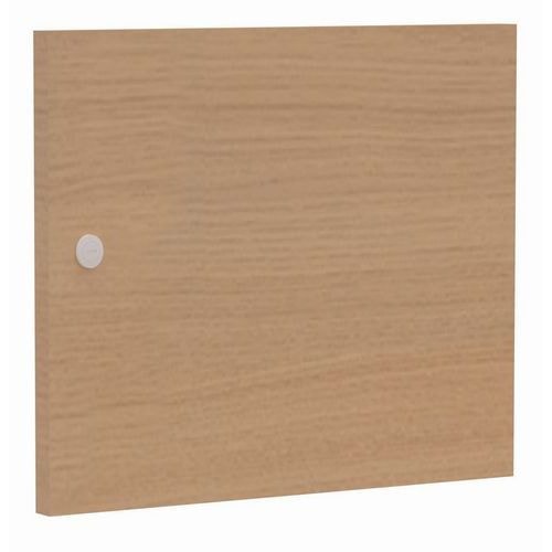 Porte 1 case avec serrure à clé avec fente chêne clair - Image principale