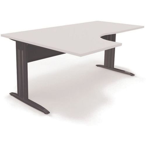 Bureau compact 90 degrés asymétrique L.160 cm Idol - Eol - Image principale