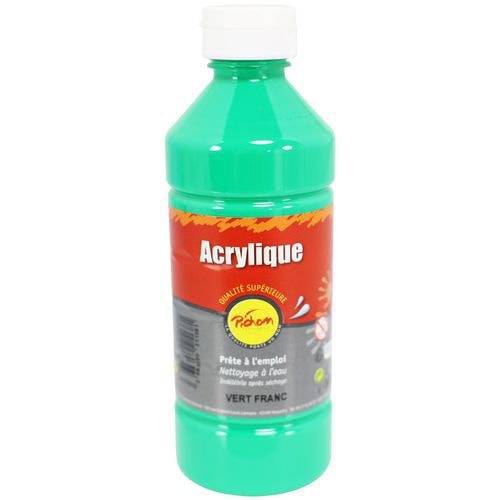 Flacon 500 ml gouache acrylique pichon - vert franc - Image principale