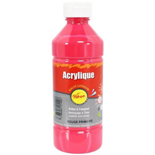 Flacon 500 ml gouache acrylique pichon - magenta (rouge primaire) - Image principale