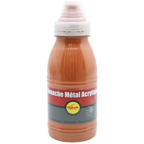Flacon 250 ml gouache métal acrylique pichon - cuivre - Image principale