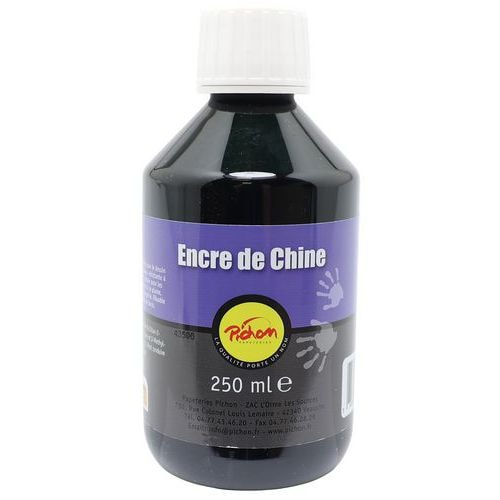 Flacon 250 ml encre de chine noire pichon - Image principale