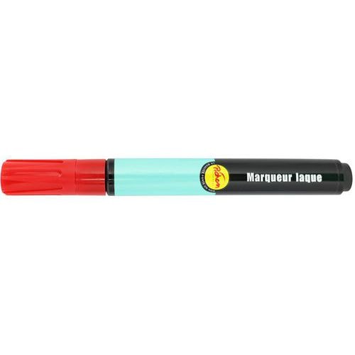 Marqueur peinture, laque brillante pichon, 6 ml - vermillon - Image principale
