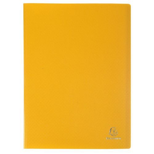 Reliure plastique 60 volets transparents - Jaune - Image principale