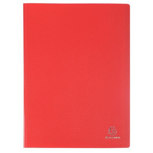Reliure plastique 60 volets transparents - Rouge - Image principale