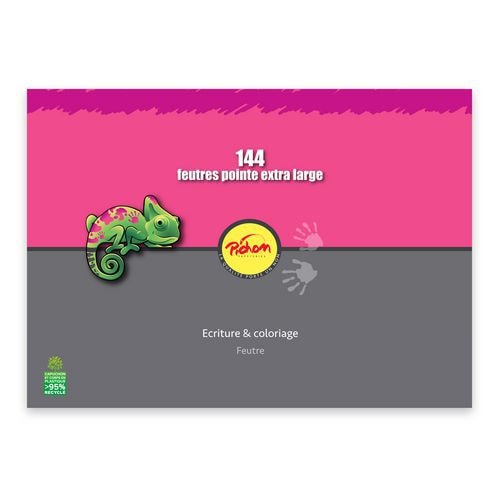 Schoolpack 144 feutres couleurs assorties - Image principale