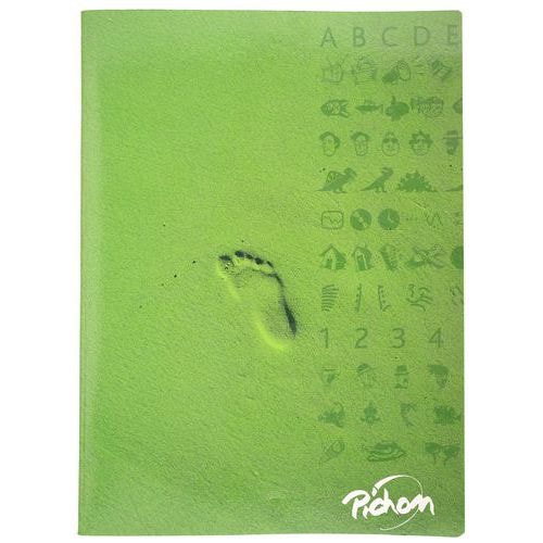 Cahier piqûre 96 pages 24x32 cm seyes super 90g - Vert - Image principale