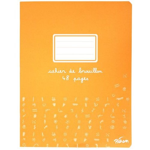 Cahier brouillon 48 pages papier extra blanc 17x22 cm 60g seyes - Image principale