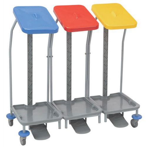 Chariot Linen pour sac à linge - 3 unités - 3 x 70 L - Manutan - Image principale