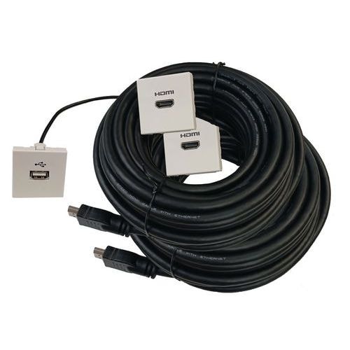 Kit déport spécial VPI : 2x HDMI 10 m + USB 20 cm - Image principale