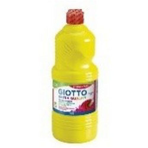 Flacon 1 litre gouache liquide giotto avec bouchon doseur - jaune primaire - Image principale