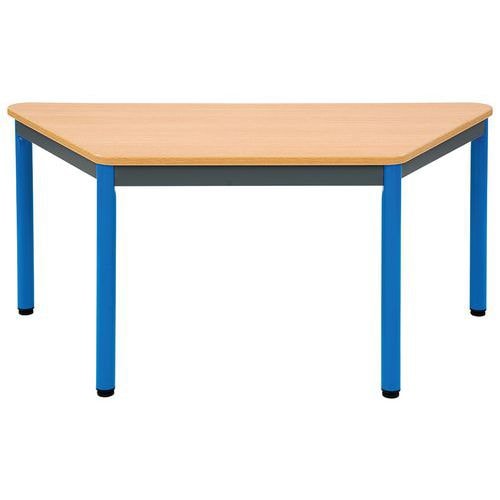 Table maternelle trapèze 4 pieds tube Lise - Image principale