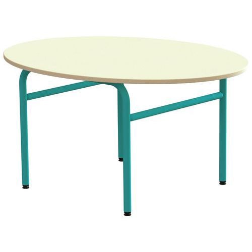 Table Elodie II ovale, 4 pieds tube - Image principale
