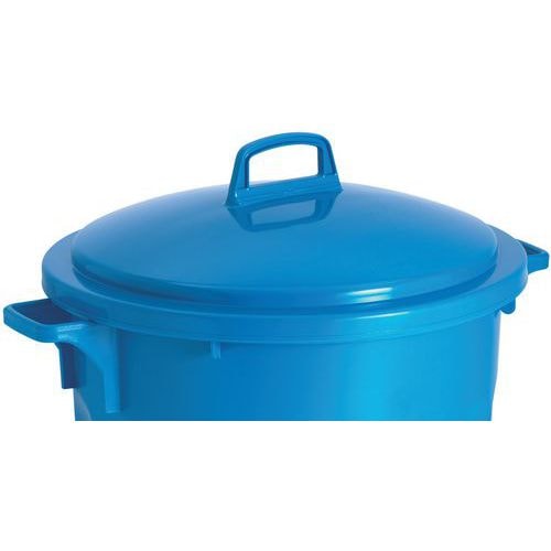 Couvercle pour poubelle 75 L tri sélectif coloris bleu - Image principale