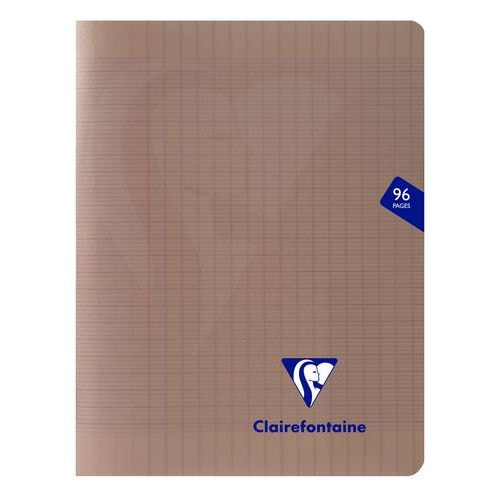 Mimesys cahier piqué polypro 17x22cm 96p séyès Gris - Lot de 10 - Image principale
