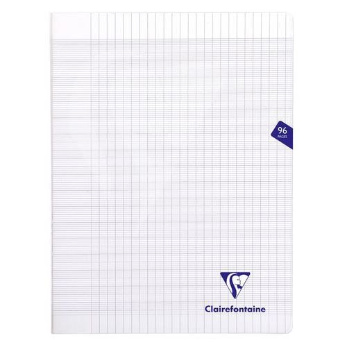 Mimesys cahier piqué polypro 24x32cm 96p séyès Incolore - Lot de 10 - Image principale