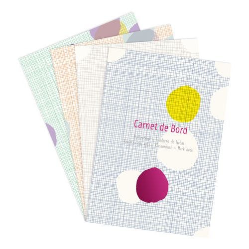 Carnet de bord assortiment "Fantaisie" Int'l piqué 14,8x21cm 40p - Lot de 10 - Image principale