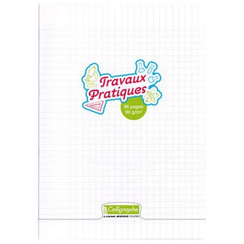 Calligraphe T.P. Cahier piqué incolore 21x29,7cm 96p séyès/uni 90g - Lot de 5 - Image principale