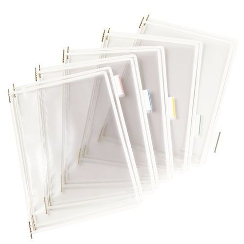 Lot de 10 Pochettes à pivot Tarifold - Housse unique - A4 - Blanc - Image principale