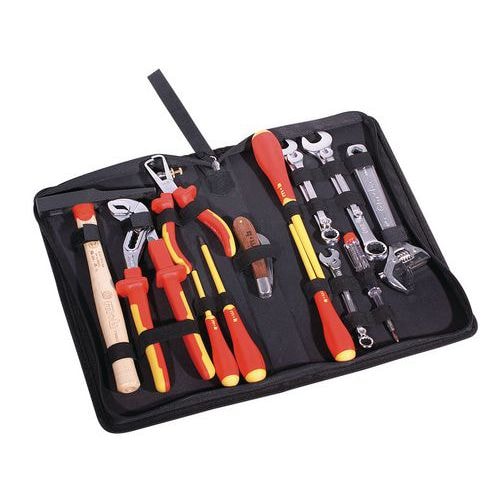 Trousse textile électricien garnie 17 pièces - Nb d'outils : 17 - Image principale