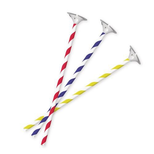 Tiges à Ballon carton 40cm + coupelle plastique (lot de 10) - Image principale
