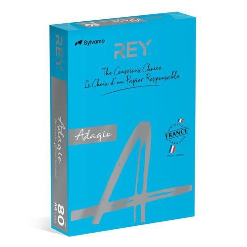 Ramette couleur vive 500 feuilles 80g A4 à la teinte - bleu mer (intense) - Image principale