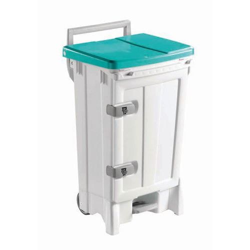 Poubelles agroalimentaire à ouverture centrale - 90 L Vert - Image principale