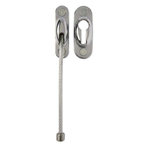 Entrebâilleur de porte à câble chromé - Image principale