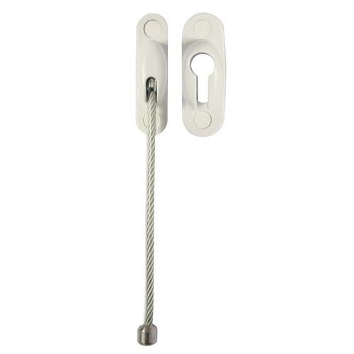 Entrebâilleur de porte à câble epoxy blanc - Image principale