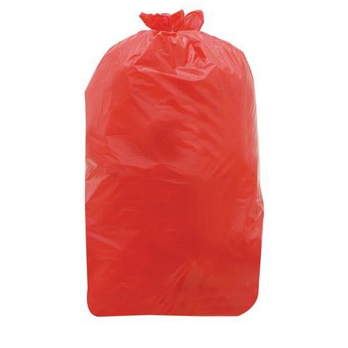 200 Sacs poubelle PEHD 120 L Rouge - Image principale