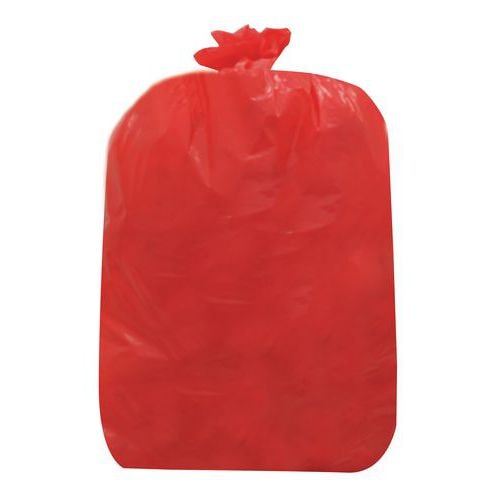 200 Sacs poubelle PEHD 168 L Rouge - Image principale