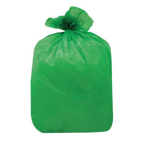 200 Sacs poubelle PEHD 168 L Vert - Image principale
