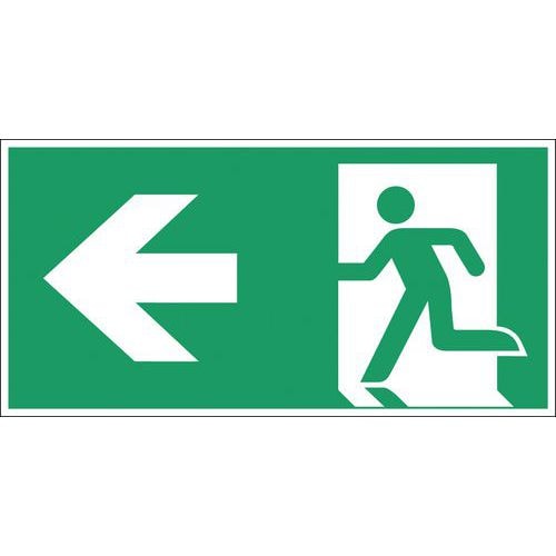 Panneau d'évacuation-secours - Issue de secours - Rigide - Image principale
