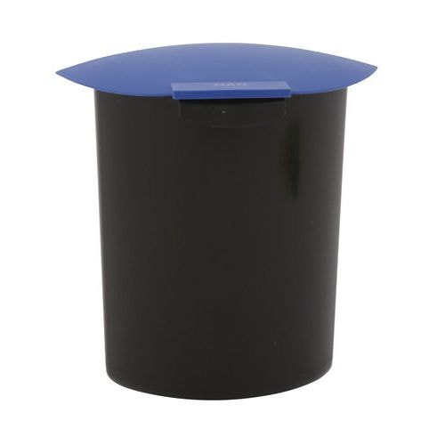 Compartiment 6L avec couvercle pour corbeille 30L  Noir/bleu - Image principale