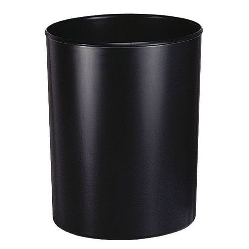 Corbeille à papier résistant au feu (avec bac) 13L noir - Image principale