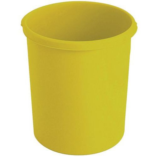 Corbeille en plastique - 30 L, Coloris : Jaune - Image principale