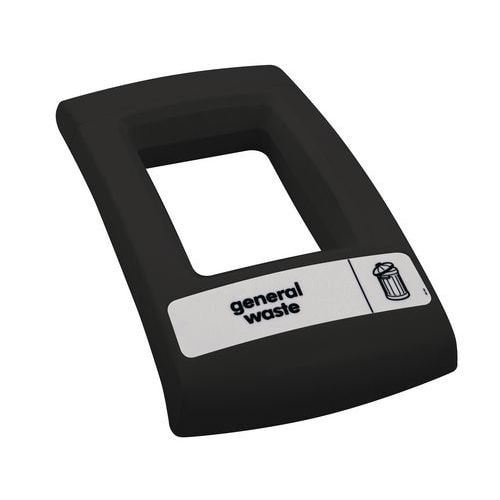 Couvercle ouvert pour collecteur Envirobin 55L et 82L, Coloris : Noir - Image principale