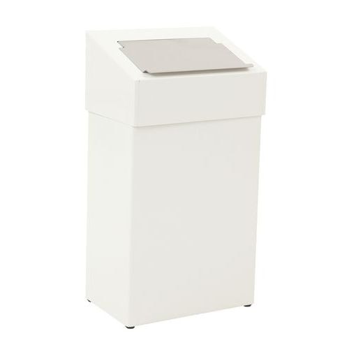 Poubelle avec tête hygiènique 18L, Coloris : Blanc - Image principale