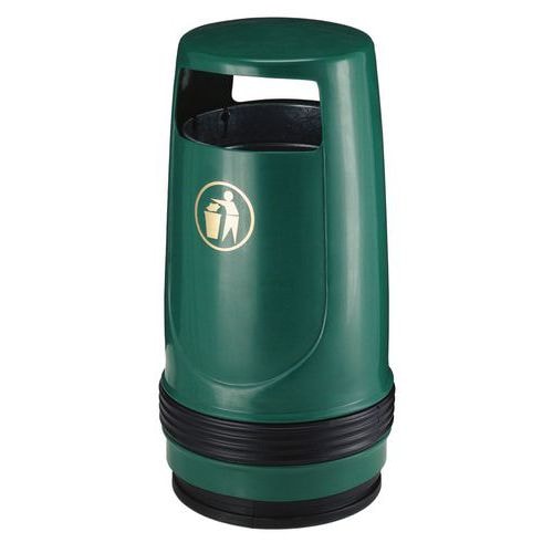 Poubelle Merlin 90L vert - Image principale