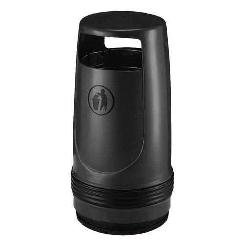 Poubelle Merlin 90L noir - Image principale