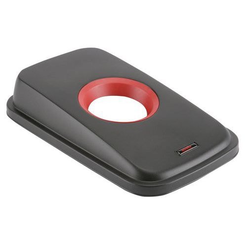 Couvercle canette/bouteille pour poubelle GEO Rouge - Image principale