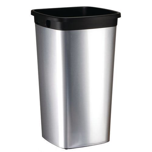 Poubelle Iris carré - 60L Gris - Image principale