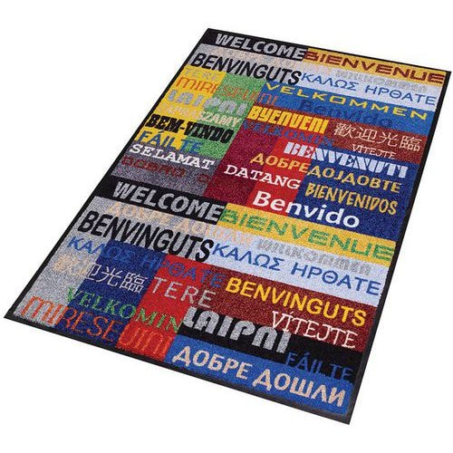 Tapis d'entrée décoratif zone de trafic peu intense New Welcome - Notrax - Image principale